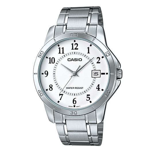 Casio White Dial Gents Watch - MTP-V004D-7BUDF