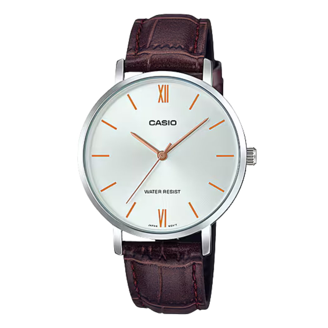Casio Silver Dial Ladies Watch - LTP-VT01L-7B2UDF
