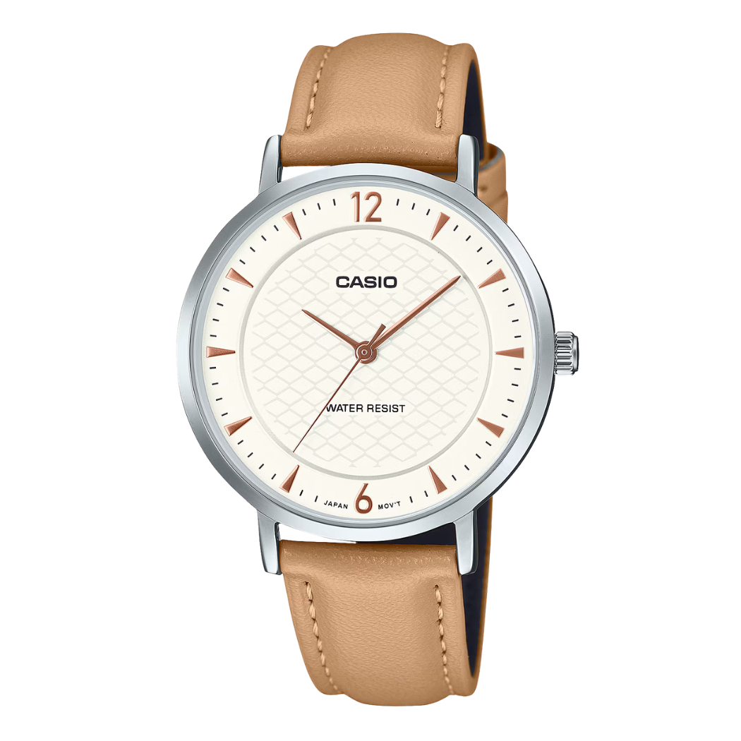 Casio White Dial Ladies Watch - LTP-VT04L-7A1DF