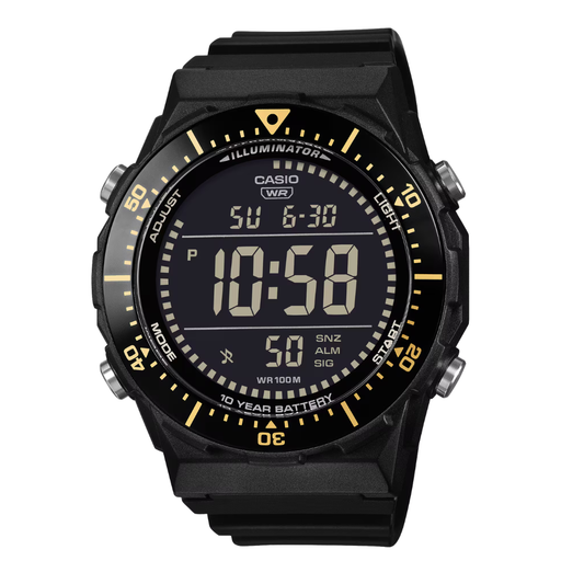Casio Illuminator Black Dial Gents Watch - AE-1700H-1BVDF