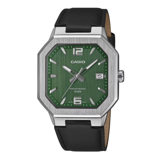 Casio Green Dial Gents Watch - MTP-B195L-3AVDF