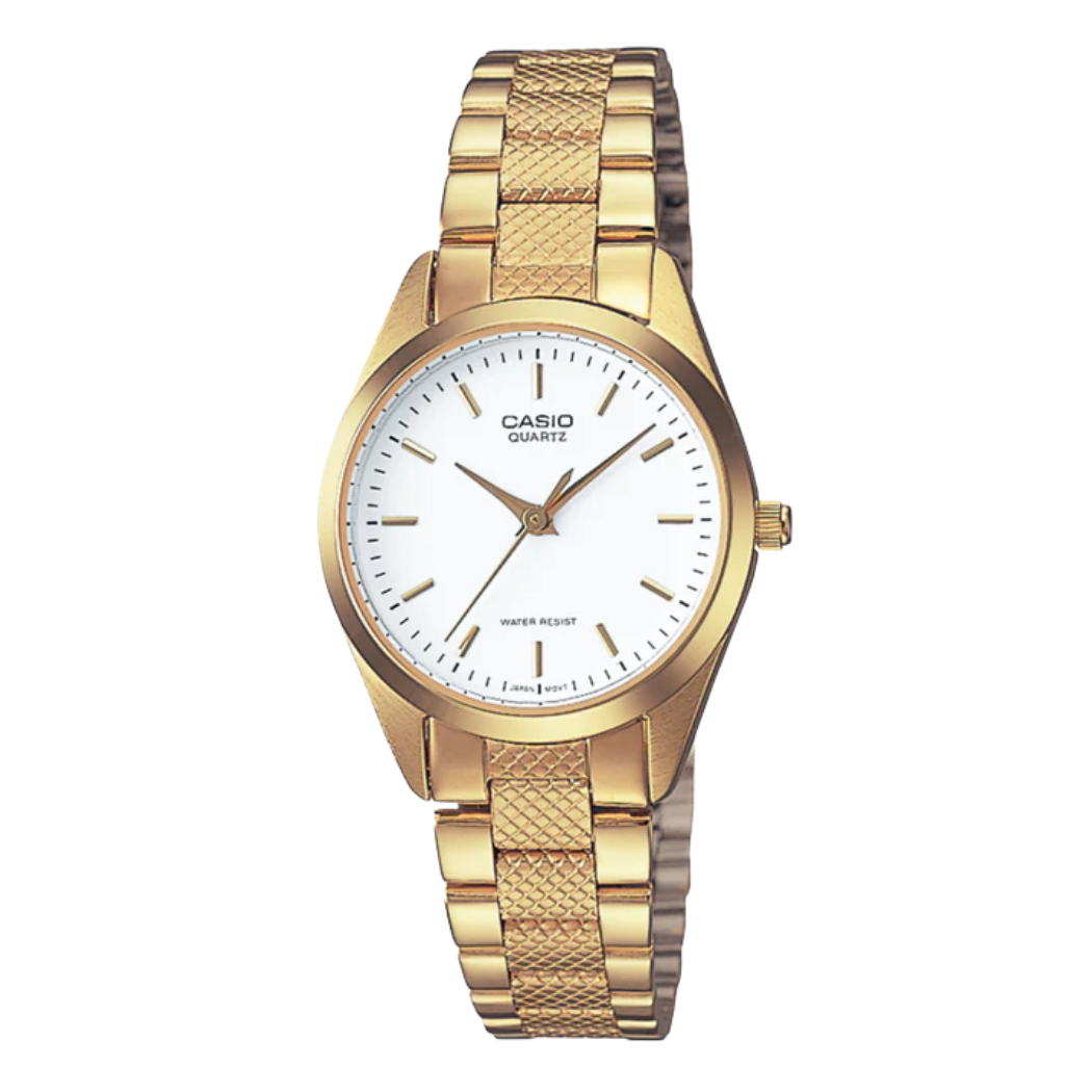 Casio White Dial Ladies Watch - LTP-1274G-7ADF