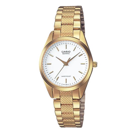 Casio White Dial Ladies Watch - LTP-1274G-7ADF