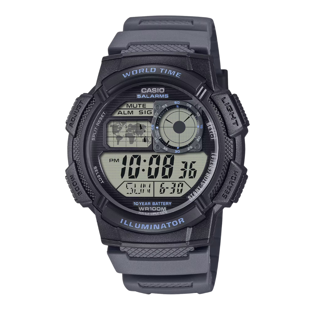 Casio Illuminator Black Dial Gents Watch - AE-1000W-8AVDF