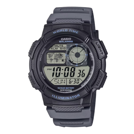 Casio Illuminator Black Dial Gents Watch - AE-1000W-8AVDF