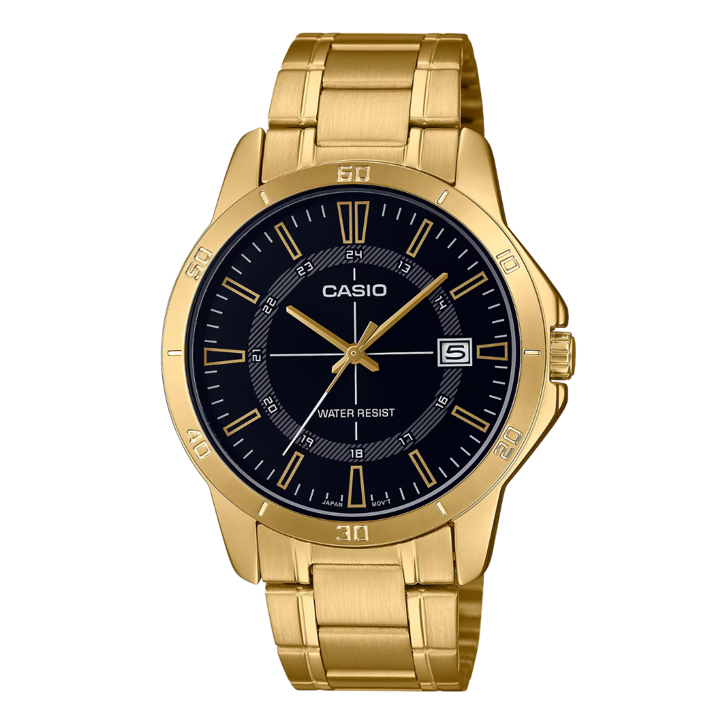 Casio Black Dial Gents Watch - MTP-V004G-1CUDF