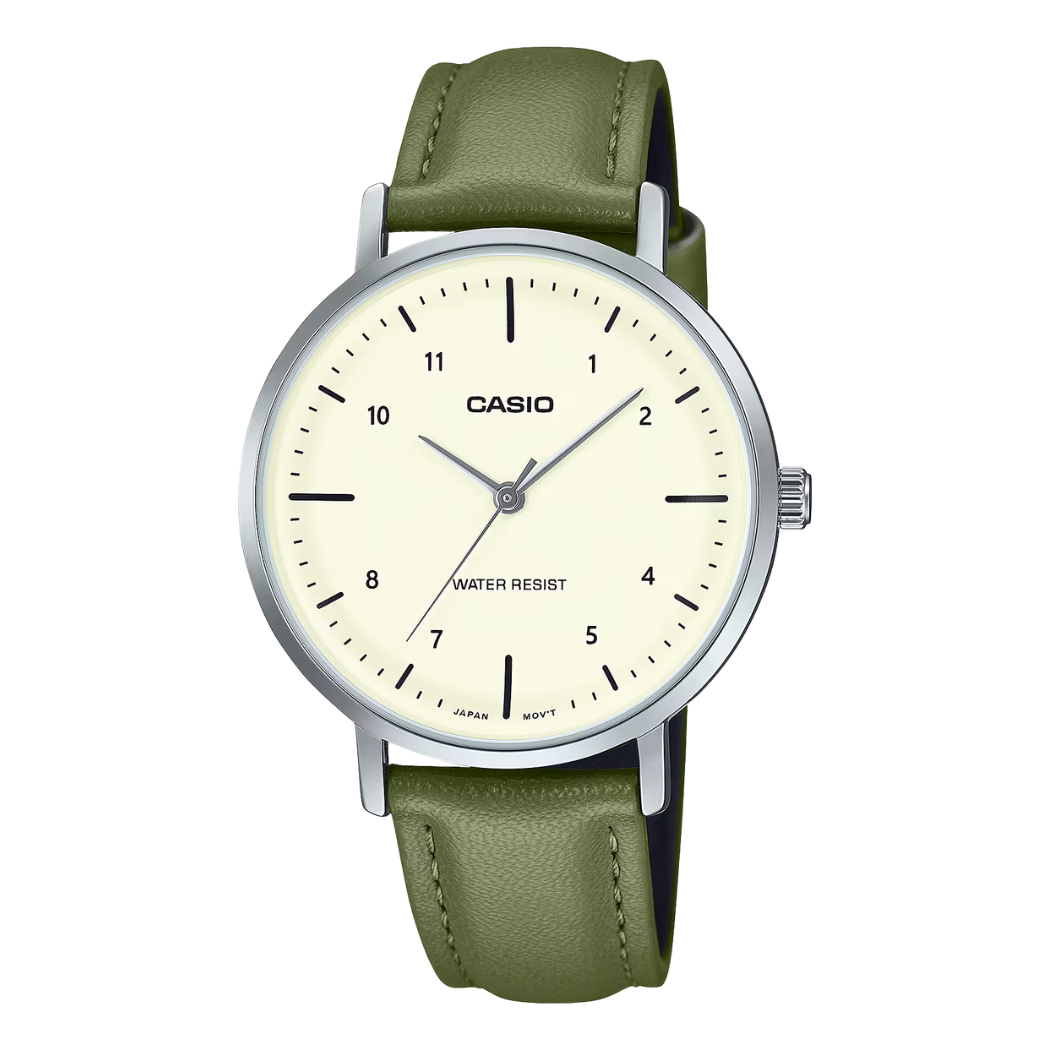 Casio White Dial Ladies Watch - LTP-VT03L-3BDF