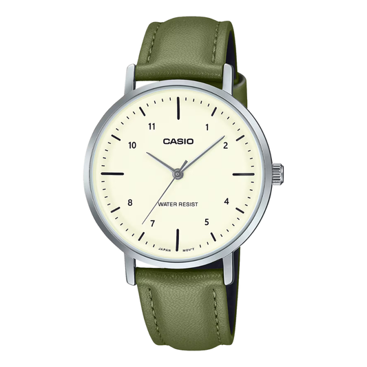 Casio White Dial Ladies Watch - LTP-VT03L-3BDF