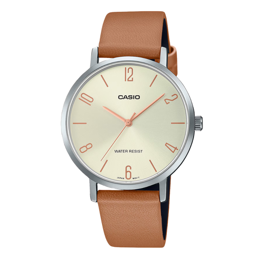 Casio Gold Dial Ladies Watch - LTP-VT01L-5BUDF