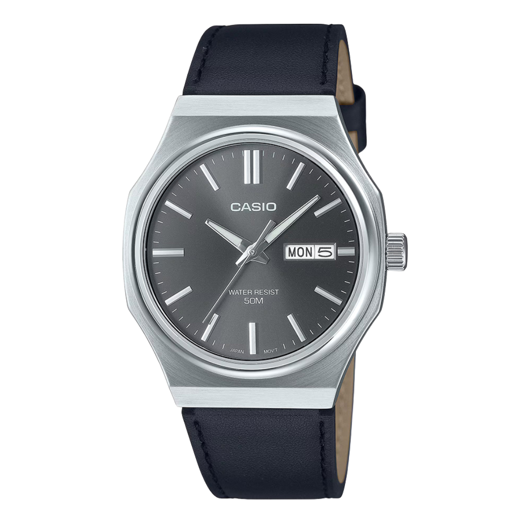 Casio Grey Dial Gents Watch - MTP-E735L-8AVDF