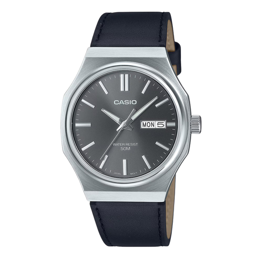 Casio Grey Dial Gents Watch - MTP-E735L-8AVDF