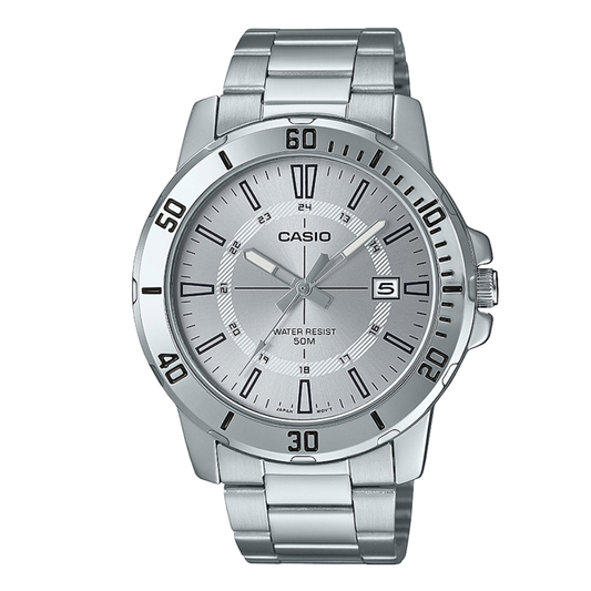 Casio Silver Dial Gents Watch - MTP-VD01D-7CVUDF