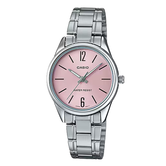 Casio Pink Dial Ladies Watch - LTP-V005D-4BUDF