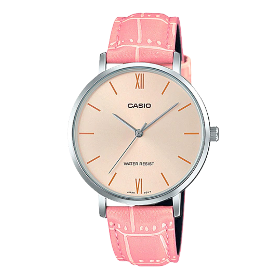 Casio Pink Dial Ladies Watch - LTP-VT01L-4BUDF