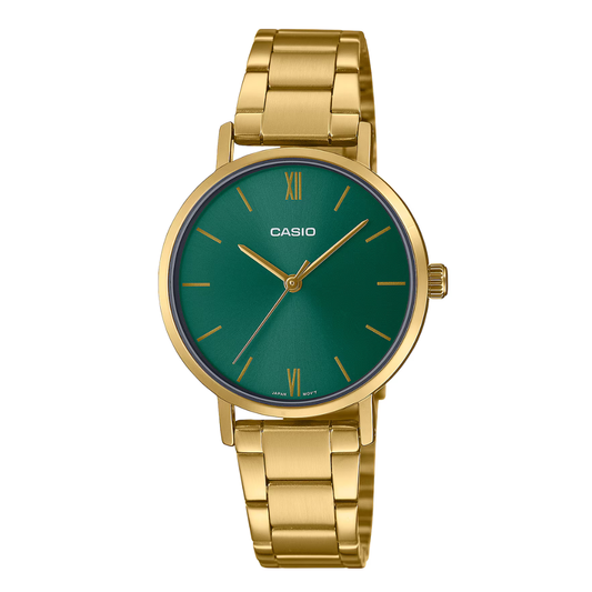 Casio Green Dial Ladies Watch - LTP-VT02G-3AUDF
