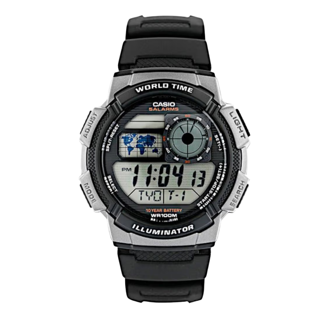 Casio Black Dial Gents Watch - AE-1000W-1BVDF
