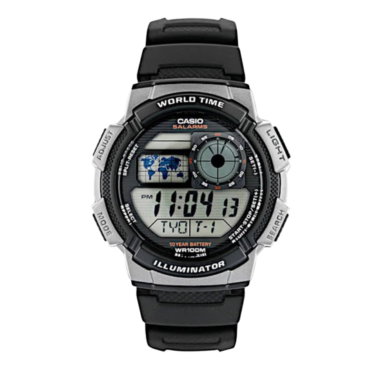 Casio Black Dial Gents Watch - AE-1000W-1BVDF
