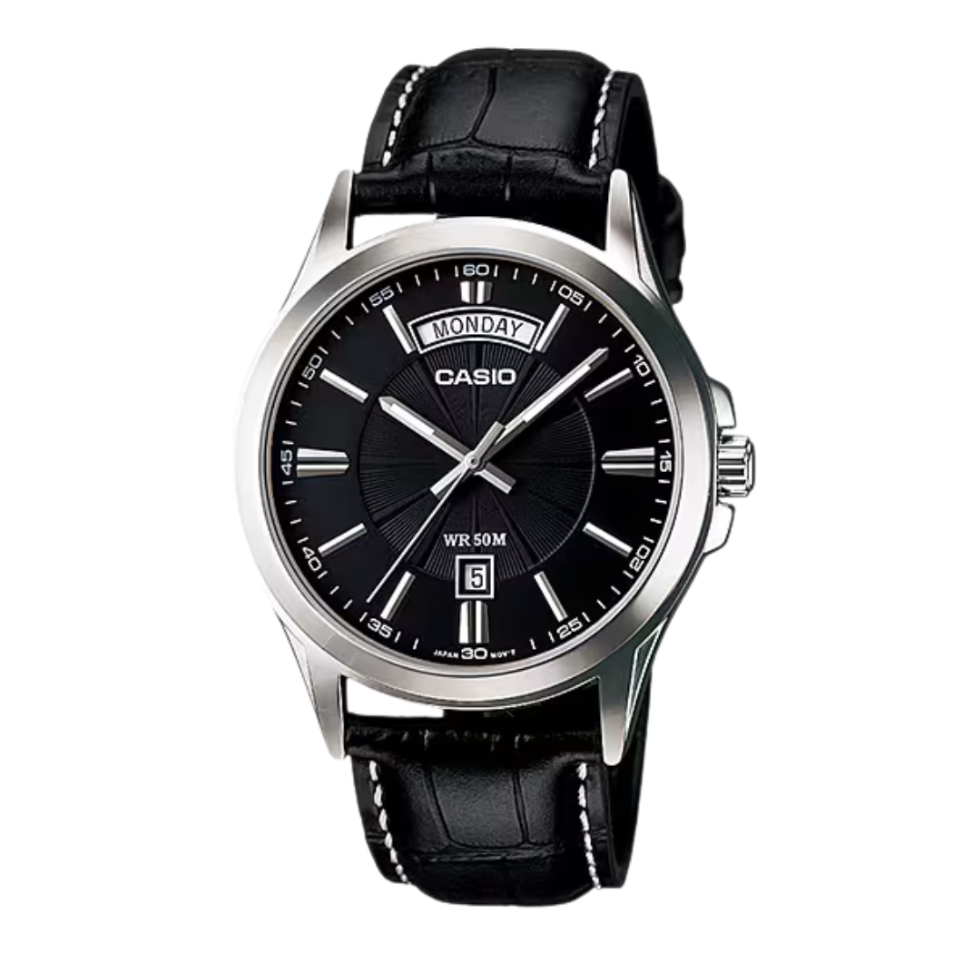 Casio Black Dial Gents Watch - MTP-138L-1AVDF