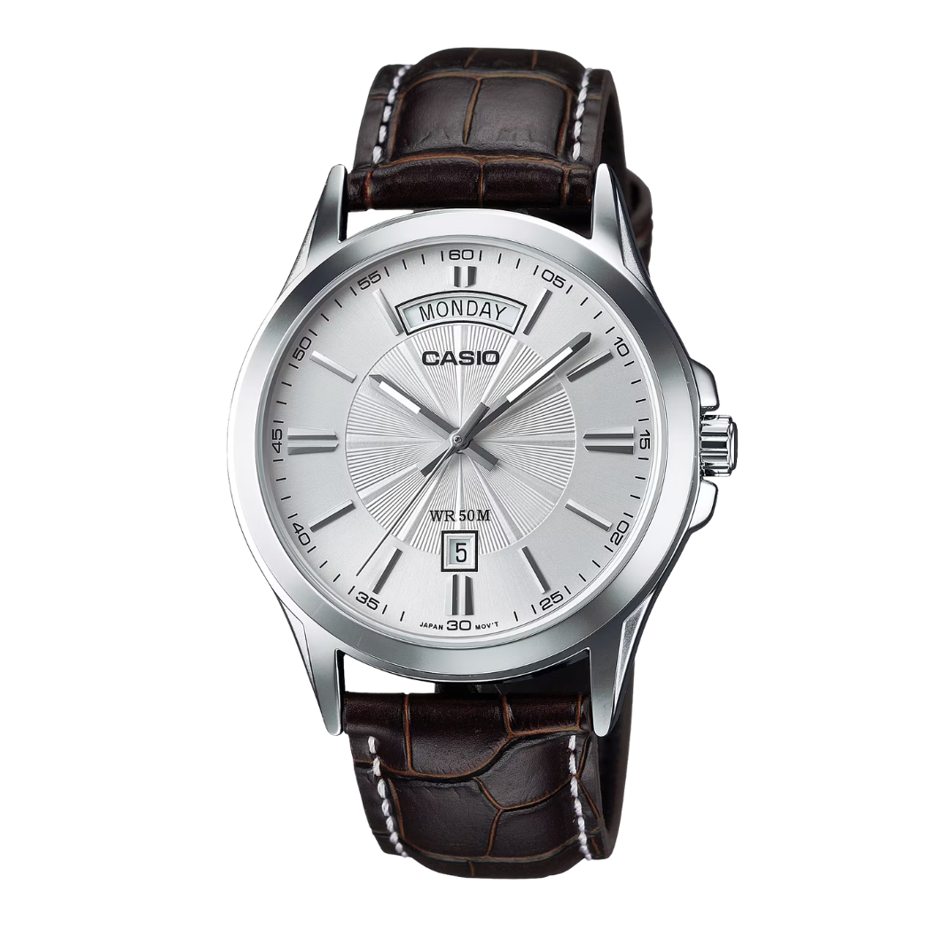 Casio Silver Dial Gents Watch - MTP-138L-7AVDF