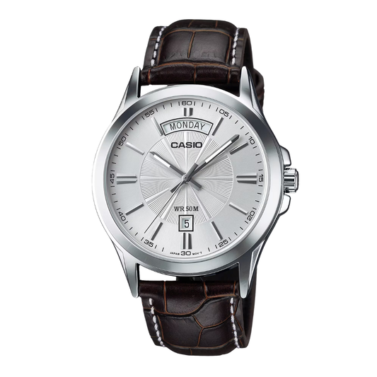 Casio Silver Dial Gents Watch - MTP-138L-7AVDF