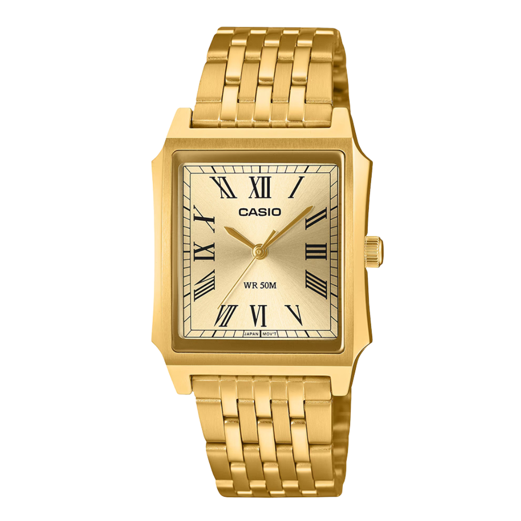 Casio Gold Dial Gents Watch - MTP-B190G-9BVDF