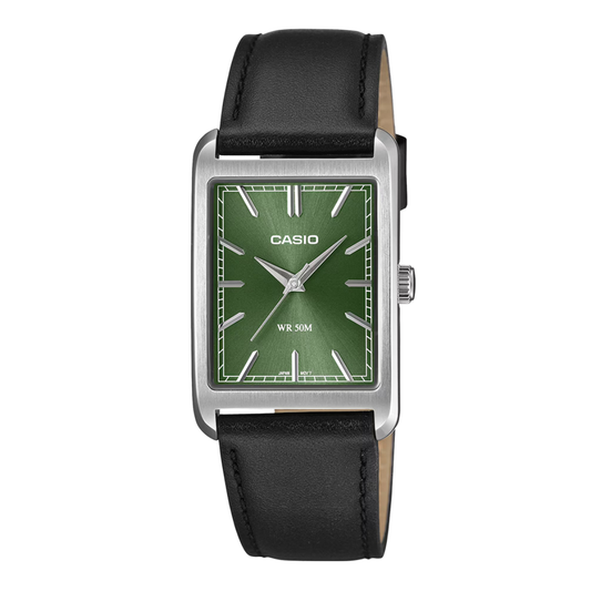 Casio Green Dial Gents Watch - MTP-B215L-3AVDF
