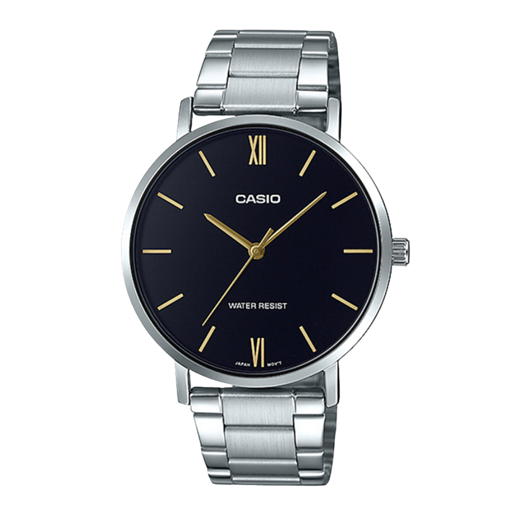 Casio Black Dial Gents Watch - MTP-VTO1D-1BUDF