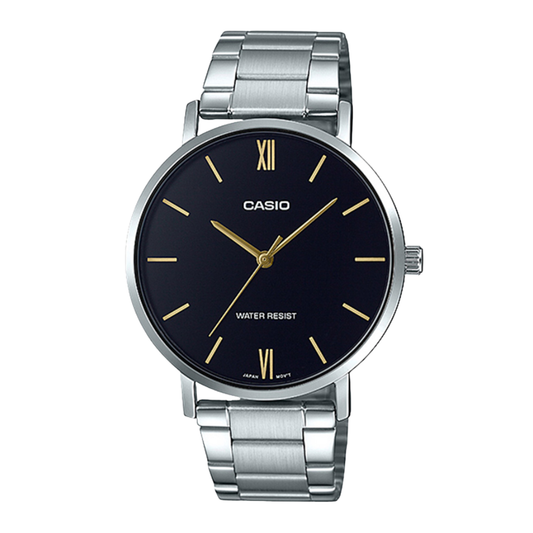 Casio Black Dial Gents Watch - MTP-VTO1D-1BUDF