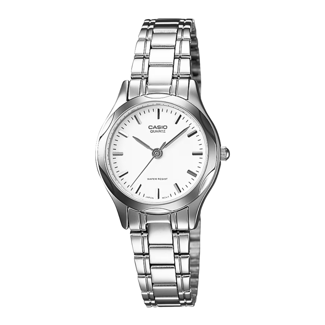 Casio White Dial Ladies Watch - LTP-1275D-7ADF