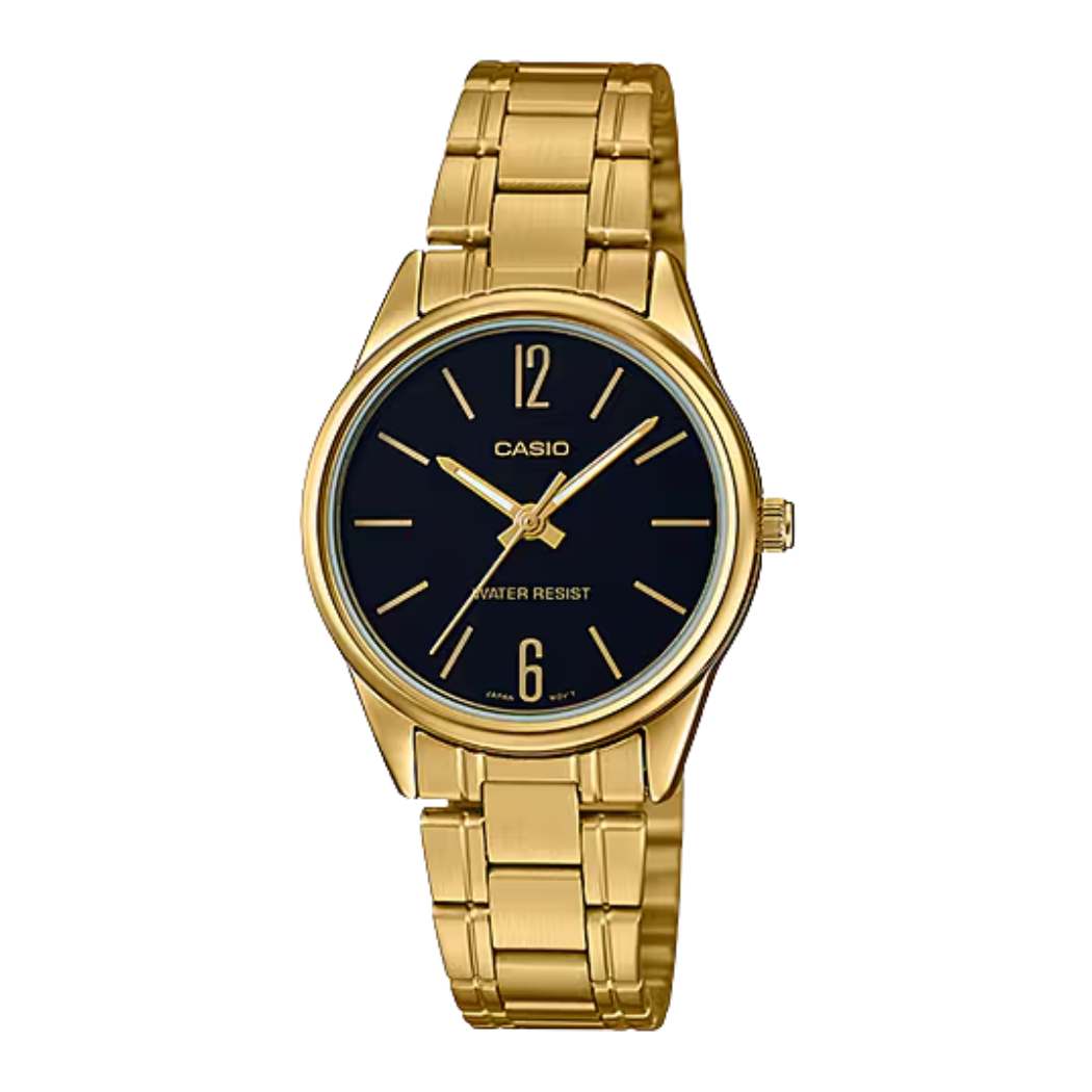 Casio Black Dial Ladies Watch - LTP-V005G-1BUDF