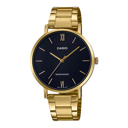 Casio Black Dial Ladies Watch - LTP-VT01G-1BUDF