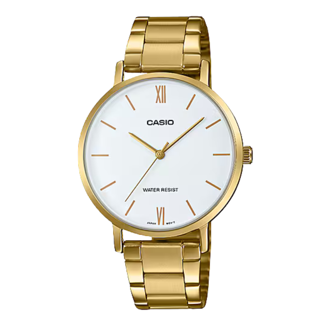 Casio White Dial Ladies Watch - LTP-VT01G-7BUDF