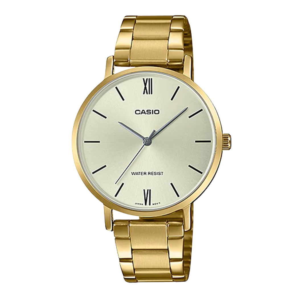 Casio Gold Dial Ladies Watch - LTP-VT01G-9BUDF