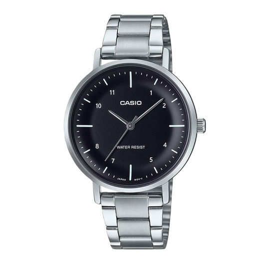 Casio Black Dial Ladies Watch - LTP-VT03D-1BDF