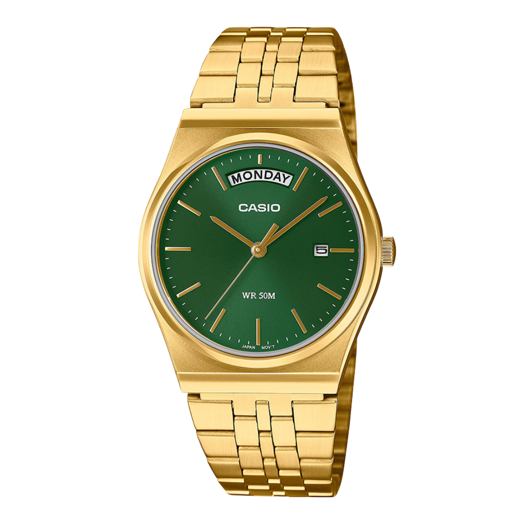 Casio Green Dial Gents Watch - MTP-B146G-3AVDF