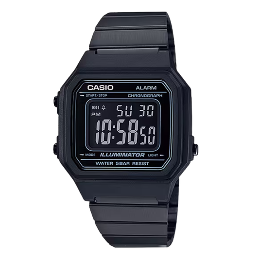 Casio Black Dial Gents Watch - B-650WB-1BDF