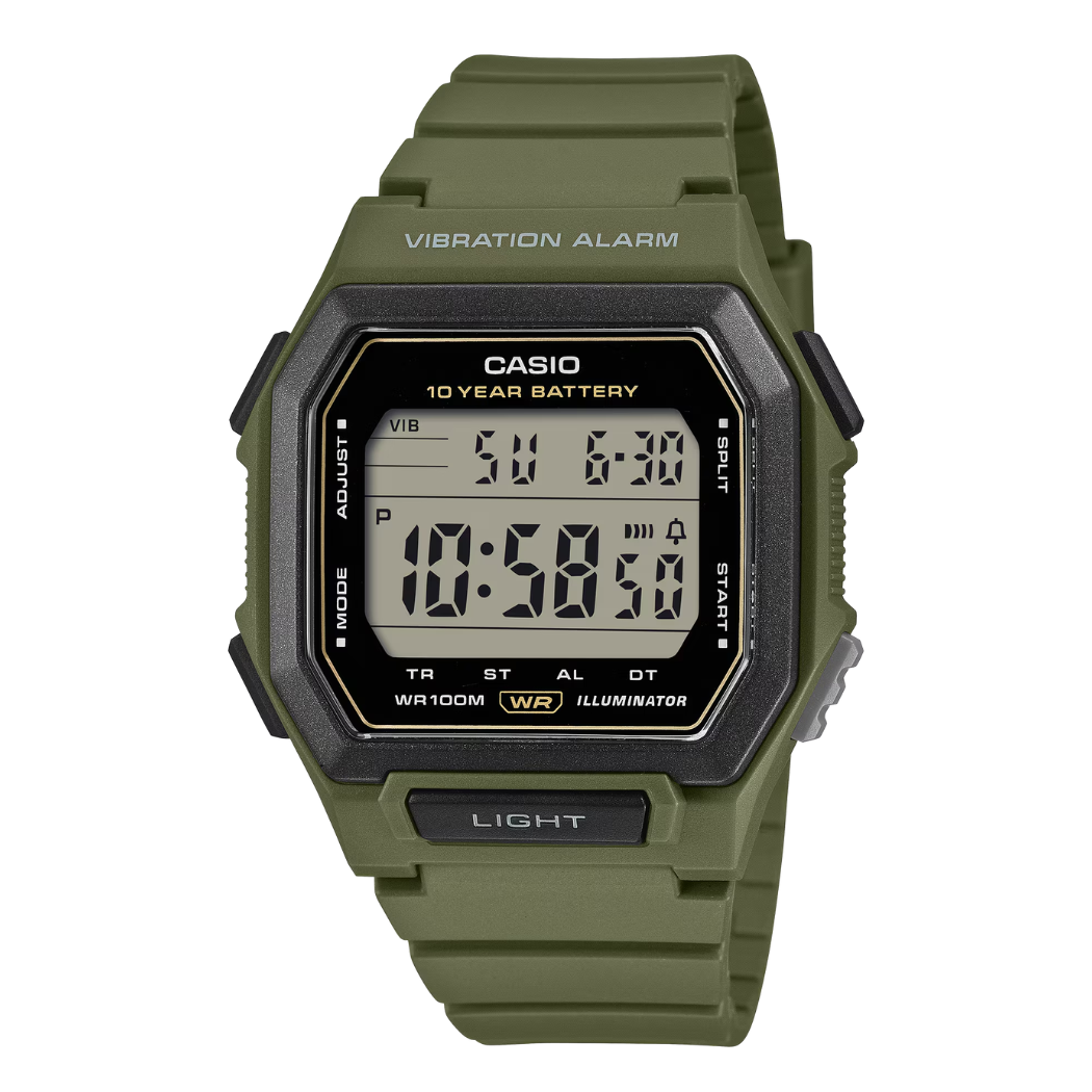 Casio Black Dial Gents Watch - W-738H-3AVDF