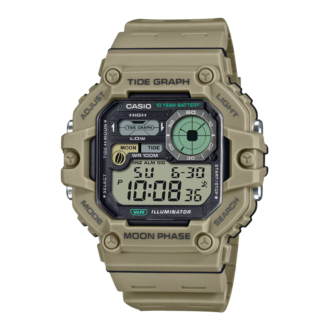 Casio Illuminator Black Dial Gents Watch - WS-1700H-5AVDF