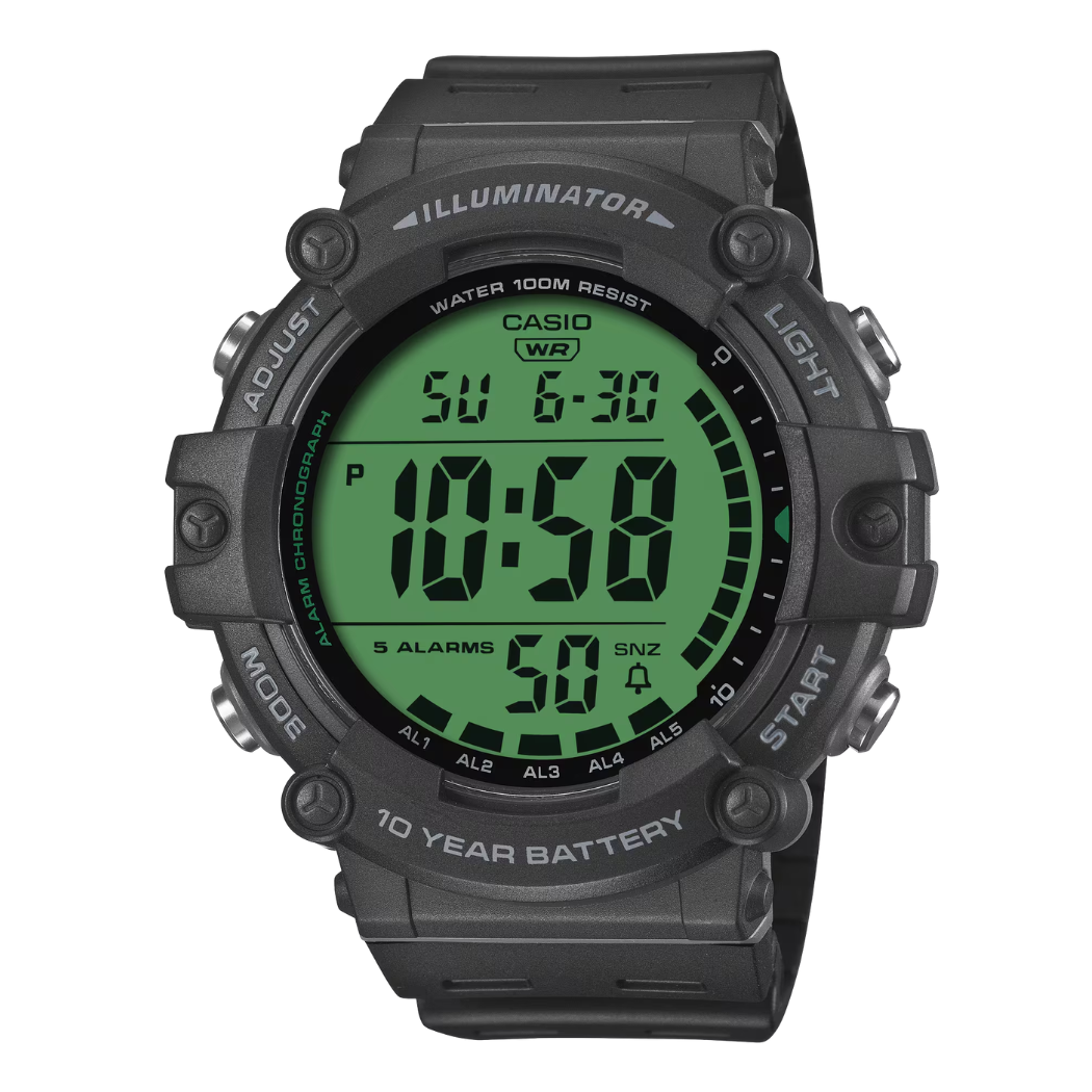 Casio Illuminator Black Dial Gents Watch - AE-1500WHC-1AVDF