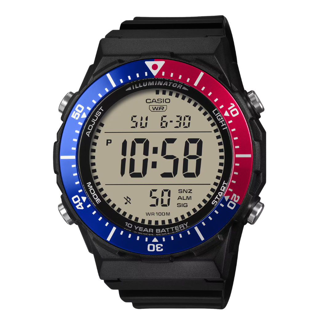 Casio Illuminator Black Dial Gents Watch - AE-1700H-1A2VDF