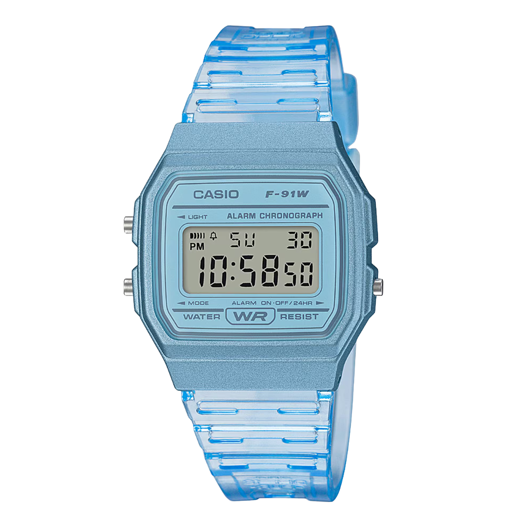Casio Black Dial Ladies Watch - F-91WS-2DF