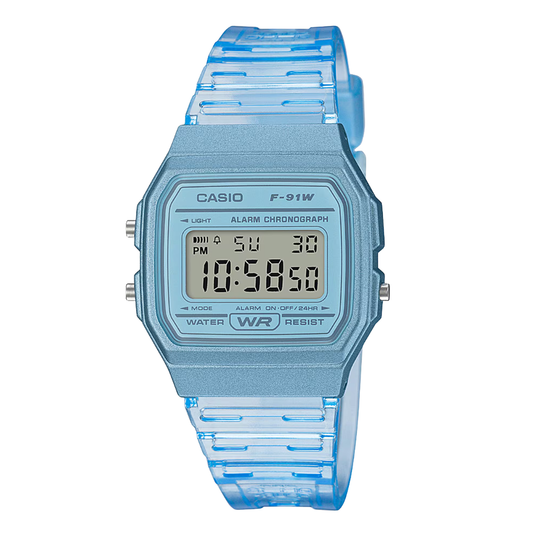 Casio Black Dial Ladies Watch - F-91WS-2DF
