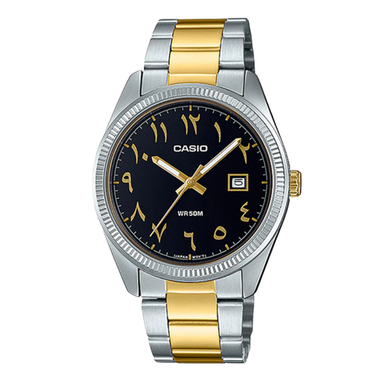 Casio Black Dial Gents Watch - MTP-1302SG-1B3VDF