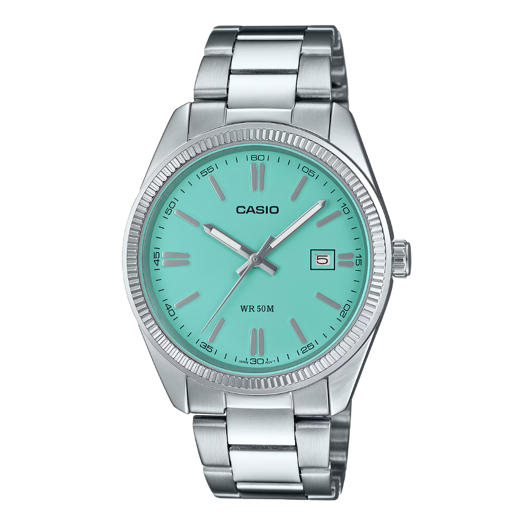 Casio Tiffany Dial Gents Watch - MTP-1302PDTIFNY-2A2VEF