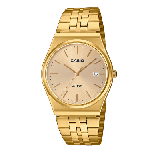 Casio Gold Dial Gents Watch - MTP-B145G-9AVDF