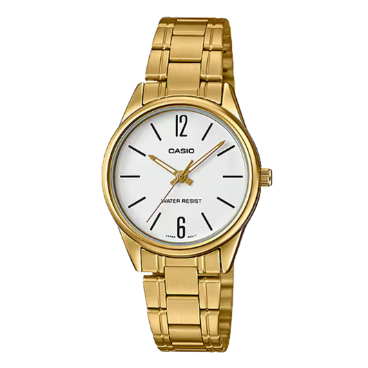 Casio Analog White Dial Ladies Watch - LTP-V005G-7BUDF