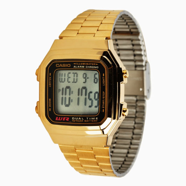 Casio Vintage Gold Dial Gents Watch - A-178WGA-1ADF