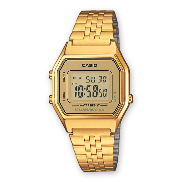 Casio Gold Dial Ladies Watch - LA-680WGA-9DF
