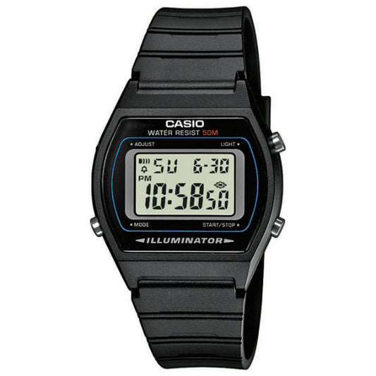 Casio Illuminator Black Dial Gents Watch - W-202-1AVDF