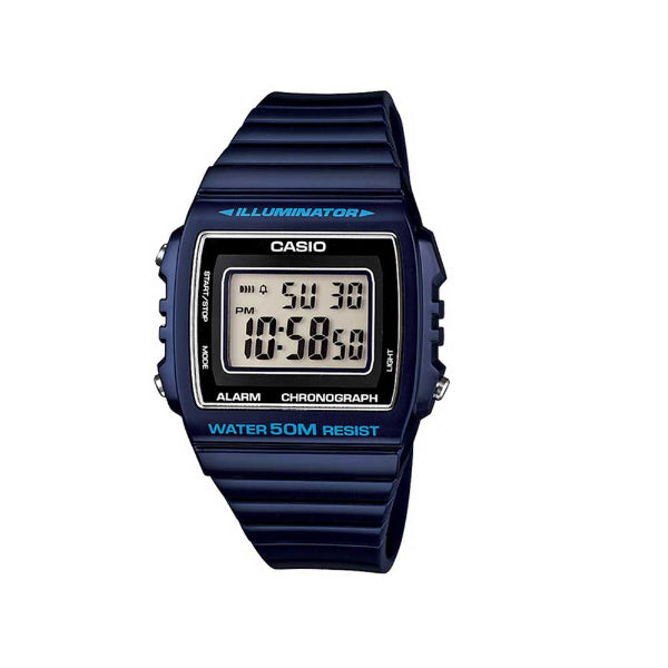 Casio Illuminator Blue Dial Unisex Watch - W-215H-2AVDF